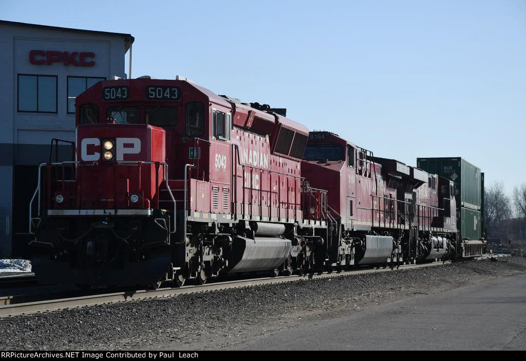 Westbound transfer comes past the shop